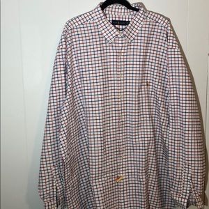Ralph Lauren red white and blue check shirt